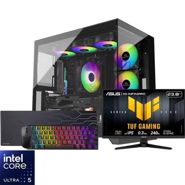 INFINIARC BGD DDR5 Gaming Bundle (with Gaming Monitor, Keyboard, Mouse and Mousepad)